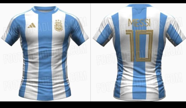 Se filtraron imágenes de la posible camiseta de la Selección Argentina 